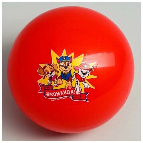 Мяч детский Paw Patrol "Команда", 16 см, 50 гр, цвета микс от компании М.Видео - фото 1