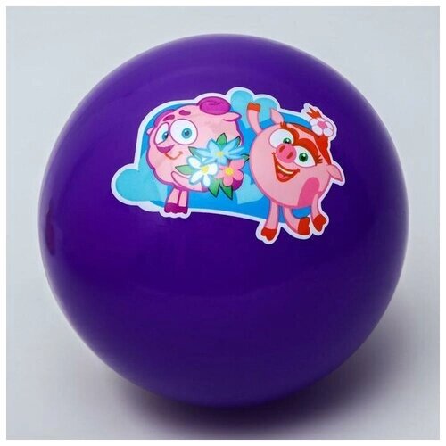 Мяч детский смешарики "Нюша и Бараш" 22 см, 60 гр, цвета микс 5083420 от компании М.Видео - фото 1