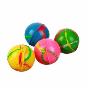 Мяч каучуковый Блеск, 2,4 см, цвета , 100 шт.