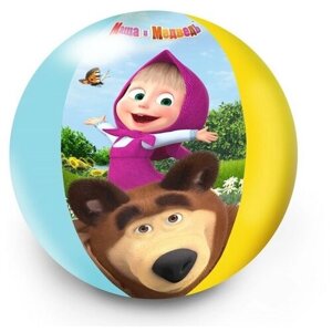 Мяч надувной детский 51 см, "Маша и Медведь"