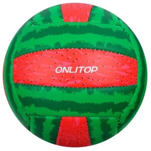 Мяч ONLITOP Арбуз 4166905, 14 см, зеленый