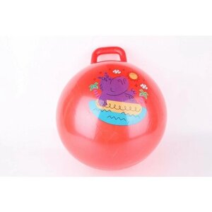 Мяч пластизоль с рогами 55 см 450 г, 4 цвета