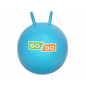 Мяч - прыгун с ушками. Диаметр - 55 см: 3-D55 (Голубой)