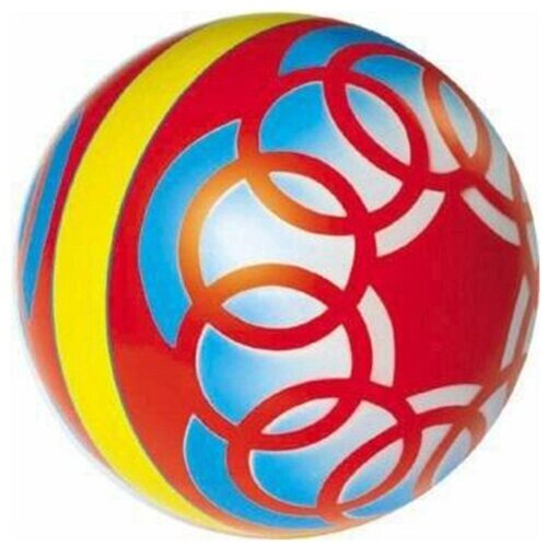 Мяч резиновый диаметр 150мм с рисунком от компании М.Видео - фото 1