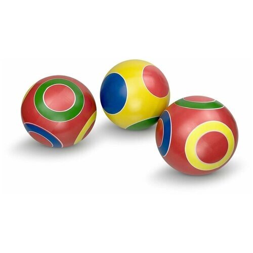 Мяч с рисунком Кружочки, 125 мм, 1 шт от компании М.Видео - фото 1