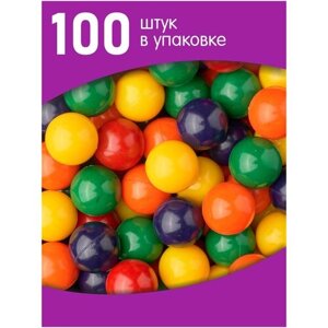 Мячи прыгуны Лесные ягоды 25 мм (100 шт.) в пакете. Резиновый шарик. Резиновый мяч. Прыгун резиновый. Разноцветные шарики. Попрыгунчики. Прыгунки.