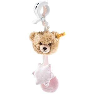 Мягкая игрушка Steiff Sleep well bear pram toy (Штайф Подвесная Погремушка Спокойной ночи Медвежонок розовая 20 см)