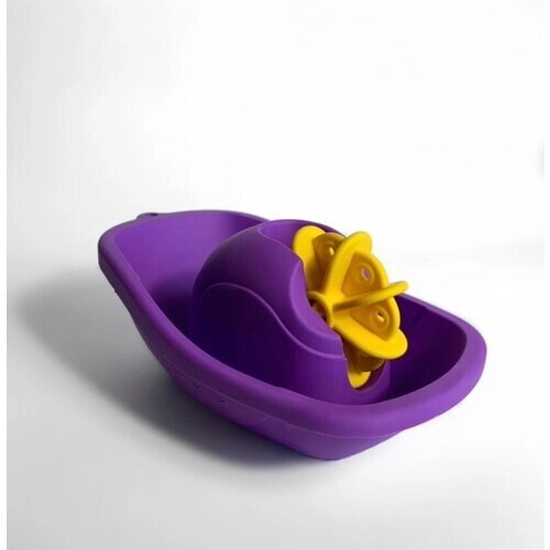 Мягкий катерок с вертушкой фиолетовый для игры в воде Биплант