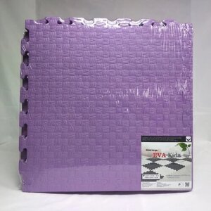 Мягкий пол, коврики-пазлы 50х50x1 см, фиолетовый
