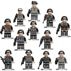 Набор 12 фигурок оловянные солдатики рыцари военные фигурки полиция