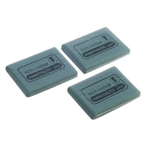 Набор 3 штуки ластик-клячка для растушевки Koh-I-Noor 6421/18 Extra soft, 47 х 36 х 10, серый (2364425) от компании М.Видео - фото 1