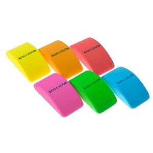 Набор 6 штук ластик Koh-I-Noor синтетика Tremoplastic 6225/18, микс х 6 цветов (2628901)