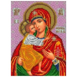 Набор Богородица Феодоровская 19х25,5 Вышиваем бисером L-146 19х25,5 Вышиваем бисером L-146