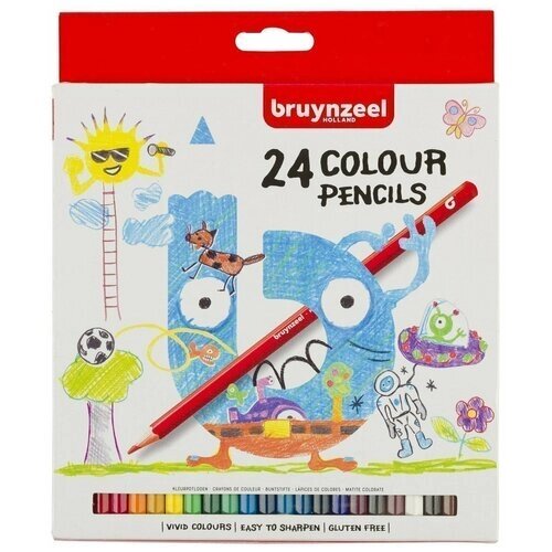 Набор цветных карандашей Bruynzeel 24цв от компании М.Видео - фото 1