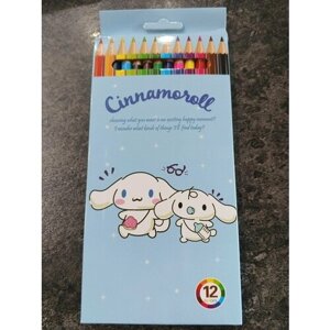 Набор цветных карандашей Cinnamoroll, 12 цв.