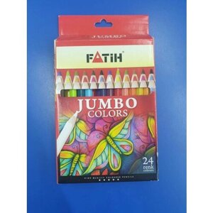 Набор цветных карандашей JUMBO COLORS 24 цвета
