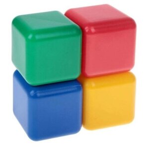 Набор цветных кубиков Соломон, 4 штуки, 12 х 12 см