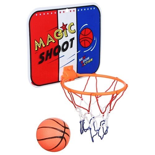 Набор для баскетбола детский SILAPRO (корзина 23 18см, мяч), пластик, ПВХ от компании М.Видео - фото 1