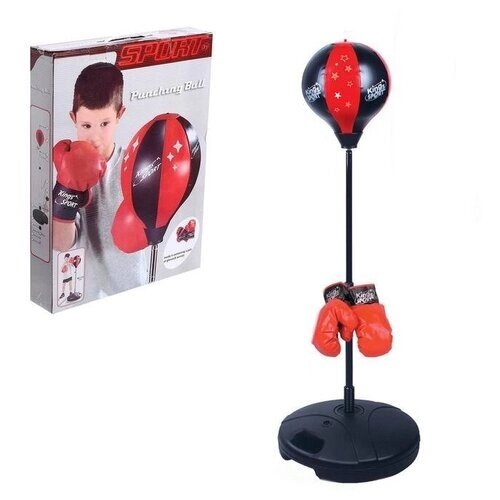 Набор для бокса детский, напольная груша с перчатками, набор юного боксёра от компании М.Видео - фото 1
