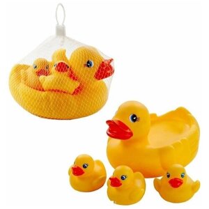 Набор для купания малышаНабор игрушек пищалок для ванной Мама уточка и утята