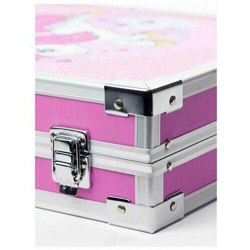 Набор для рисования и творчества в чемодане, 145 предметов (Пони розовый) от компании М.Видео - фото 1