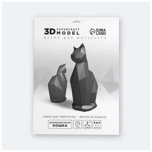Набор для создания полигональной фигуры «Кошка», 32,5 х 44 см от компании М.Видео - фото 1