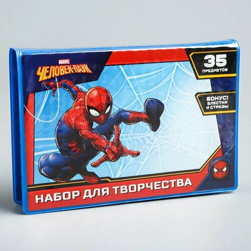 Набор для творчества, 35 предметов, Человек-паук (комплект из 4 шт) от компании М.Видео - фото 1
