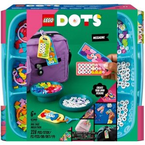 Набор для творчества LEGO DOTS 41949 Большой набор бирок для сумок: надписи