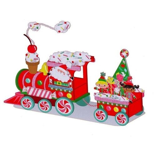 Набор для творчества - создай новогоднее украшение «Поезд Деда мороза» от компании М.Видео - фото 1