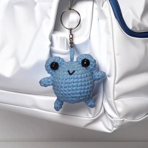 Набор для вязания "crochet internet" брелок жабка синяя от компании М.Видео - фото 1