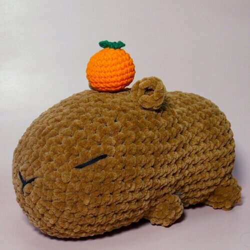 Набор для вязания крючком "crochet internet" Капибара с апельсином от компании М.Видео - фото 1