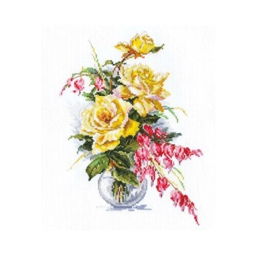 Набор для вышивания Алиса 2-20 Желтые розы 21 х 29 см 1 шт. от компании М.Видео - фото 1
