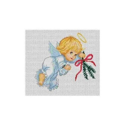Набор для вышивания Ангелок с еловой веткой, Luca-S 19 x 18 см ( B190 ) от компании М.Видео - фото 1