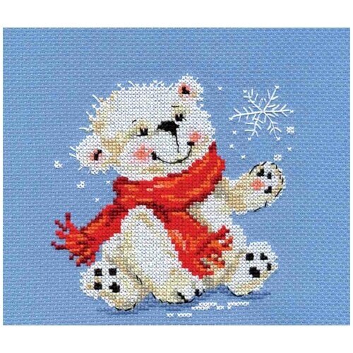 Набор для вышивания "Белый медвежонок" 12х13см от компании М.Видео - фото 1