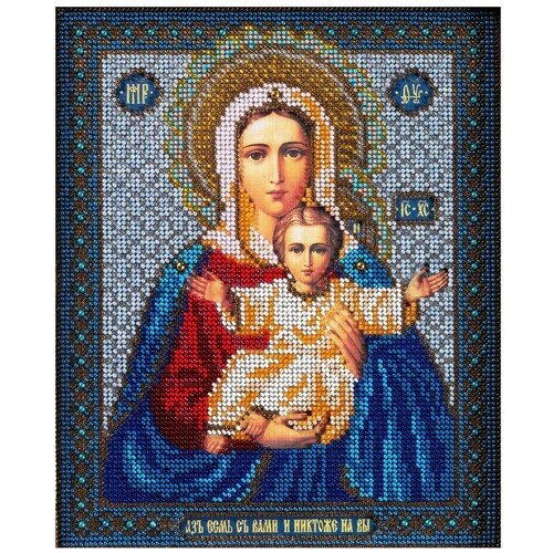 Набор для вышивания бисером иконы радуга бисера В-156 «Богородица Леушиская» 21х25 см от компании М.Видео - фото 1