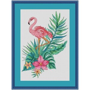Набор для вышивания крестиком "Фламинго" 20х29.2 см