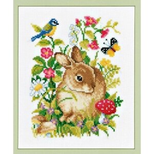 Набор для вышивания крестом "Кролик" 2002/70.339, 17х21 см, Vervaco
