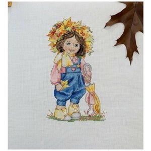 Набор для вышивания Merejka K-100 Осенняя девочка