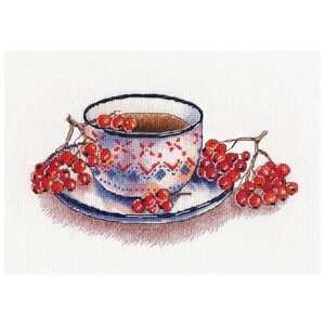 Набор для вышивания Овен 1452 Рябиновый чай (Овен), 21х12 см