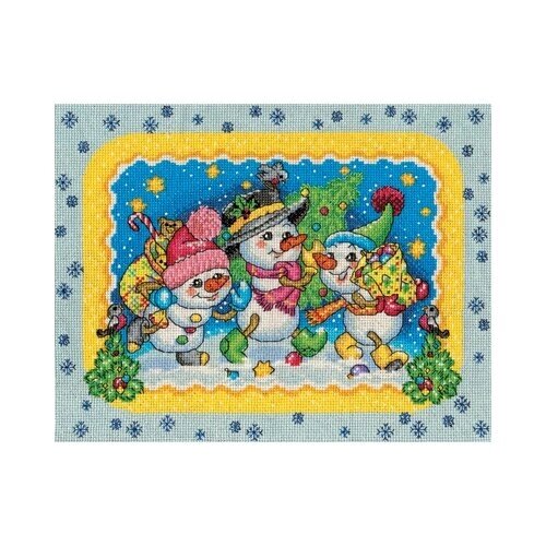 Набор для вышивания Panna "Веселые снеговики", арт. С-1438, 29х23 см от компании М.Видео - фото 1