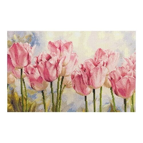 Набор для вышивания "Розовые тюльпаны" от компании М.Видео - фото 1