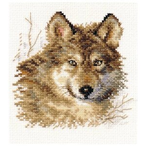 Набор для вышивания "Волк" 12х12 см