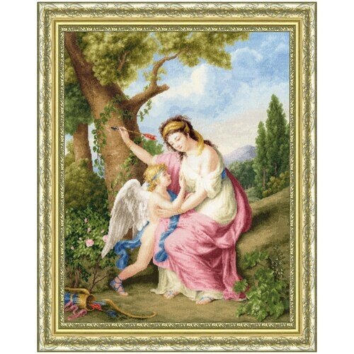 Набор для вышивания "Золотое Руно" МК-095 Женщина и Амур. 1792 от компании М.Видео - фото 1