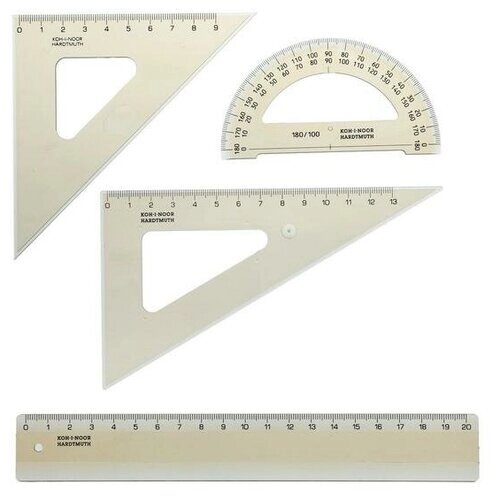 Набор геометрический малый Koh-I-Noor, прозрачный./В упаковке шт: 1 от компании М.Видео - фото 1