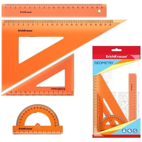 Набор геометрический средний "Neon", оранжевый от компании М.Видео - фото 1