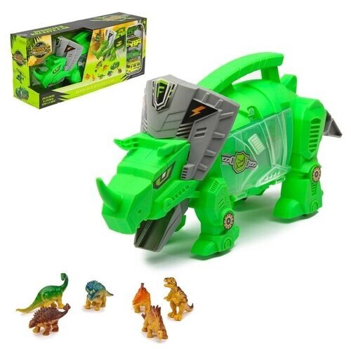 Набор игровой «Динозавр», 4 машины и фигурки от компании М.Видео - фото 1