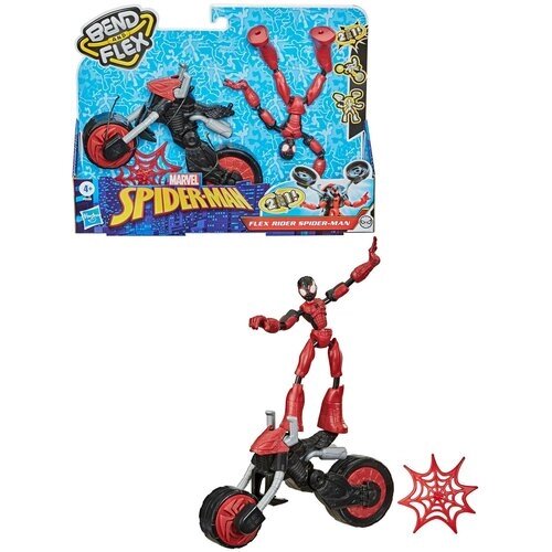 Набор игровой Hasbro (SM) Бенди Человек-паук на мотоцикле F02365L0 от компании М.Видео - фото 1