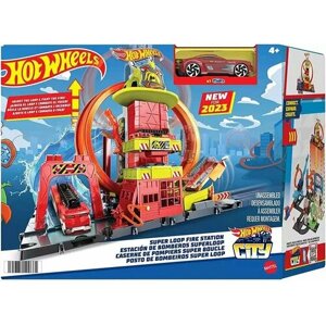 Набор игровой Hot Wheels Сити Пожарная станция HKX41