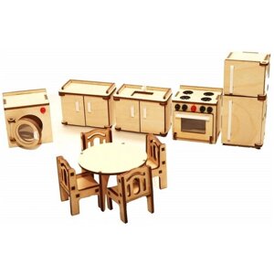 Набор игрушечной мебели для кукол «Кухня»