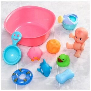 Набор игрушек для игры в ванне «Игры малыша», 10 предметов